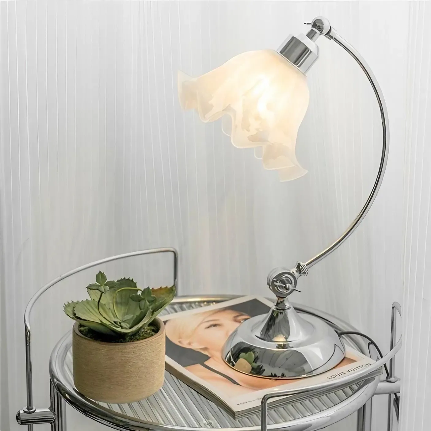 Cordless Adjustable Desk Lamp for Bedroom
