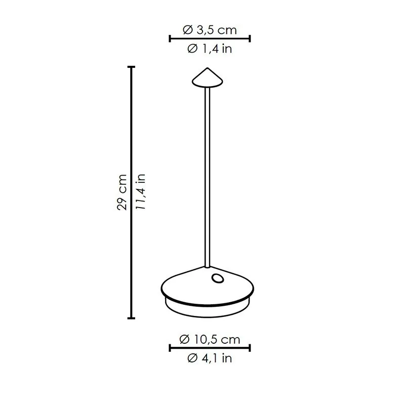 Glimma Rechargeable LED Table Lamp - Modern Portable Lamp for Living Room