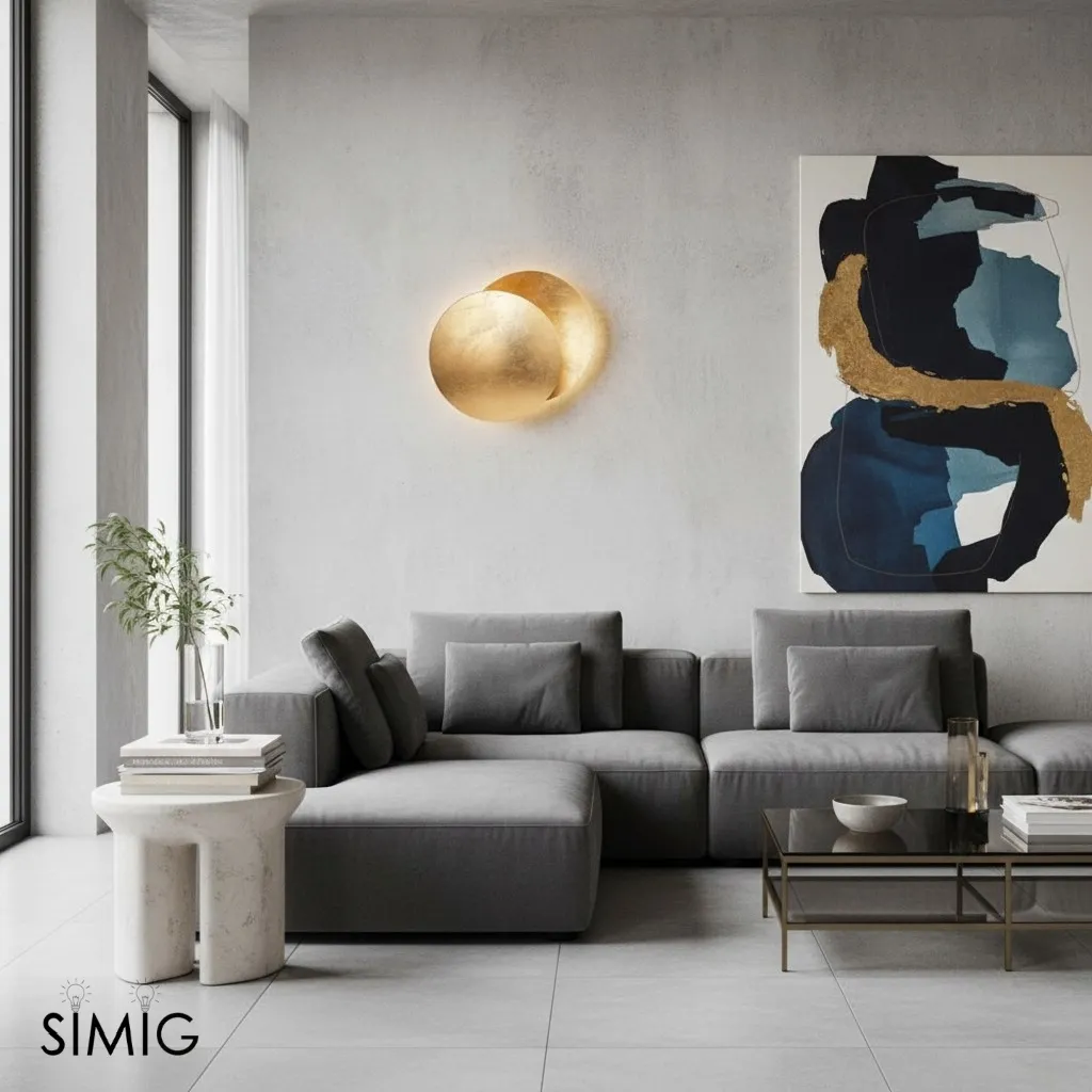 Discola Wall Lamp Metal Disc Design - Living Room Ambient Light
