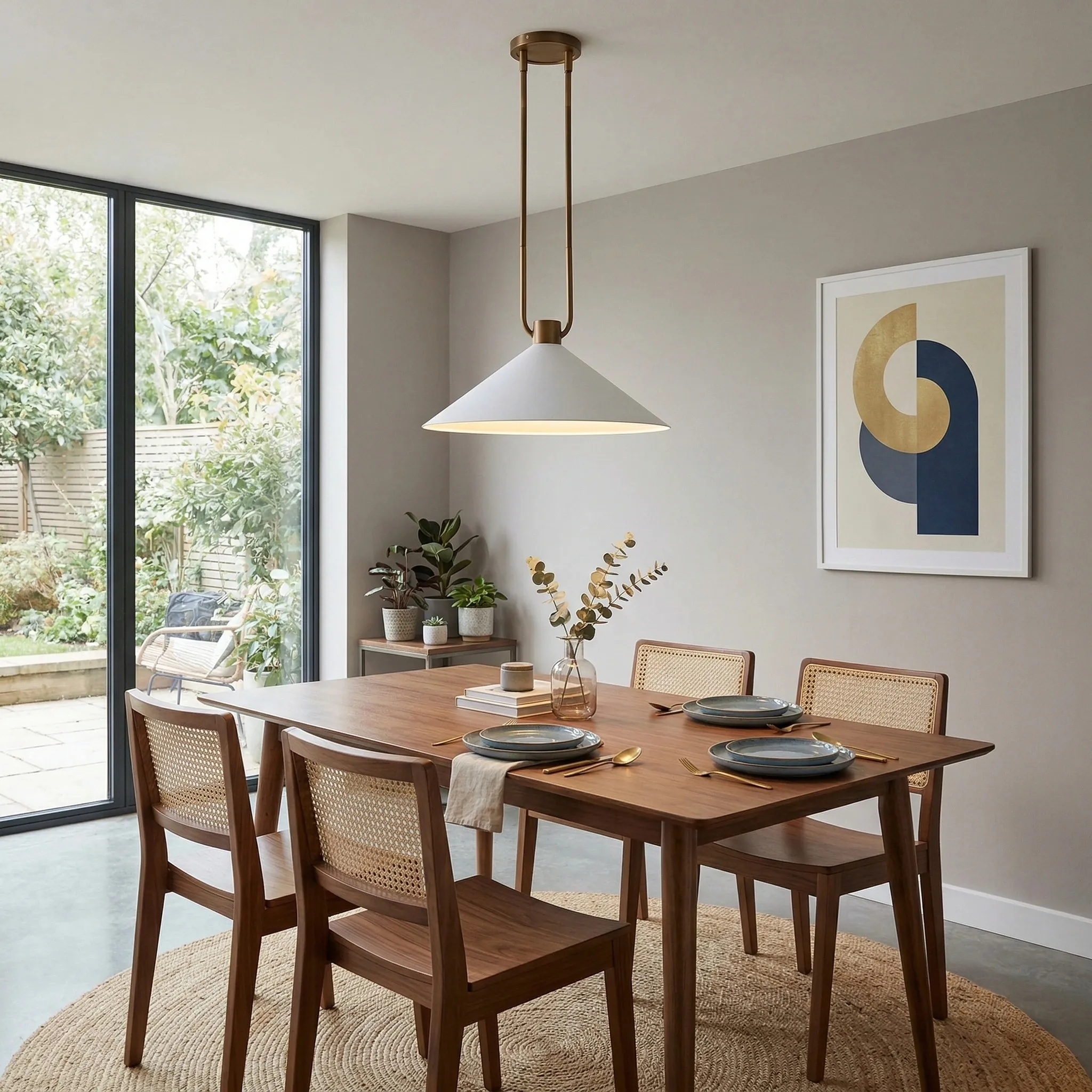 Vaxeuran Industrial Metal Cone Pendant Light - Modern Industrial Design for Kitchens and Dining T1223