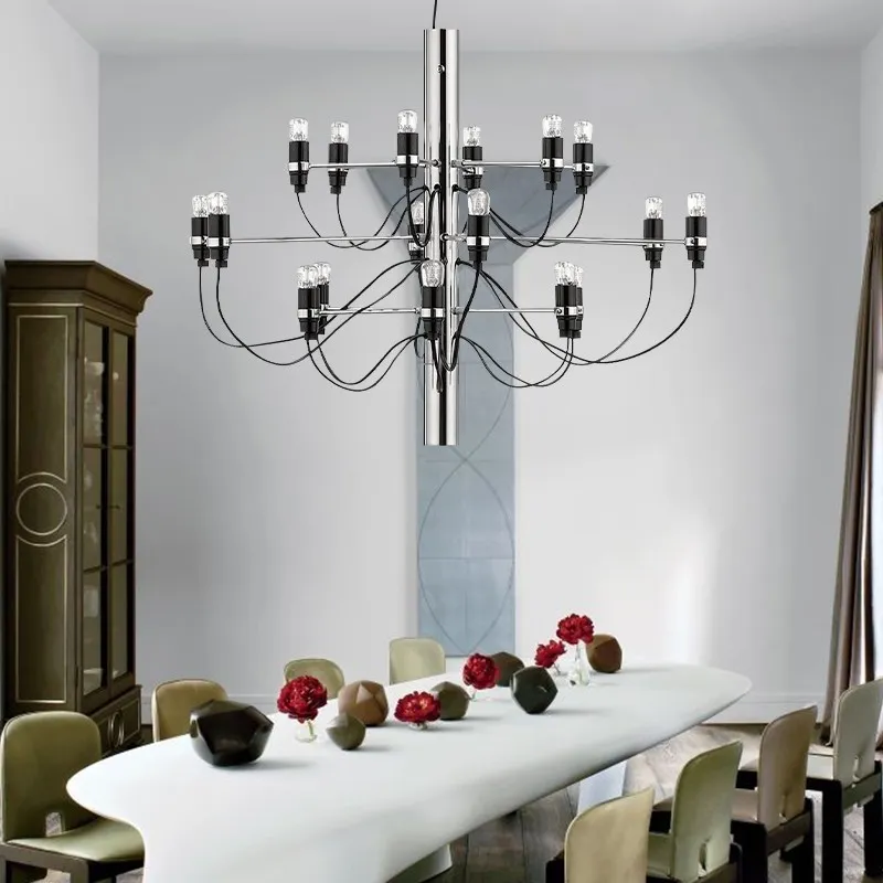 Tendrila Multi-Light Chandelier - Industrial Style Pendant Light for Dining Room