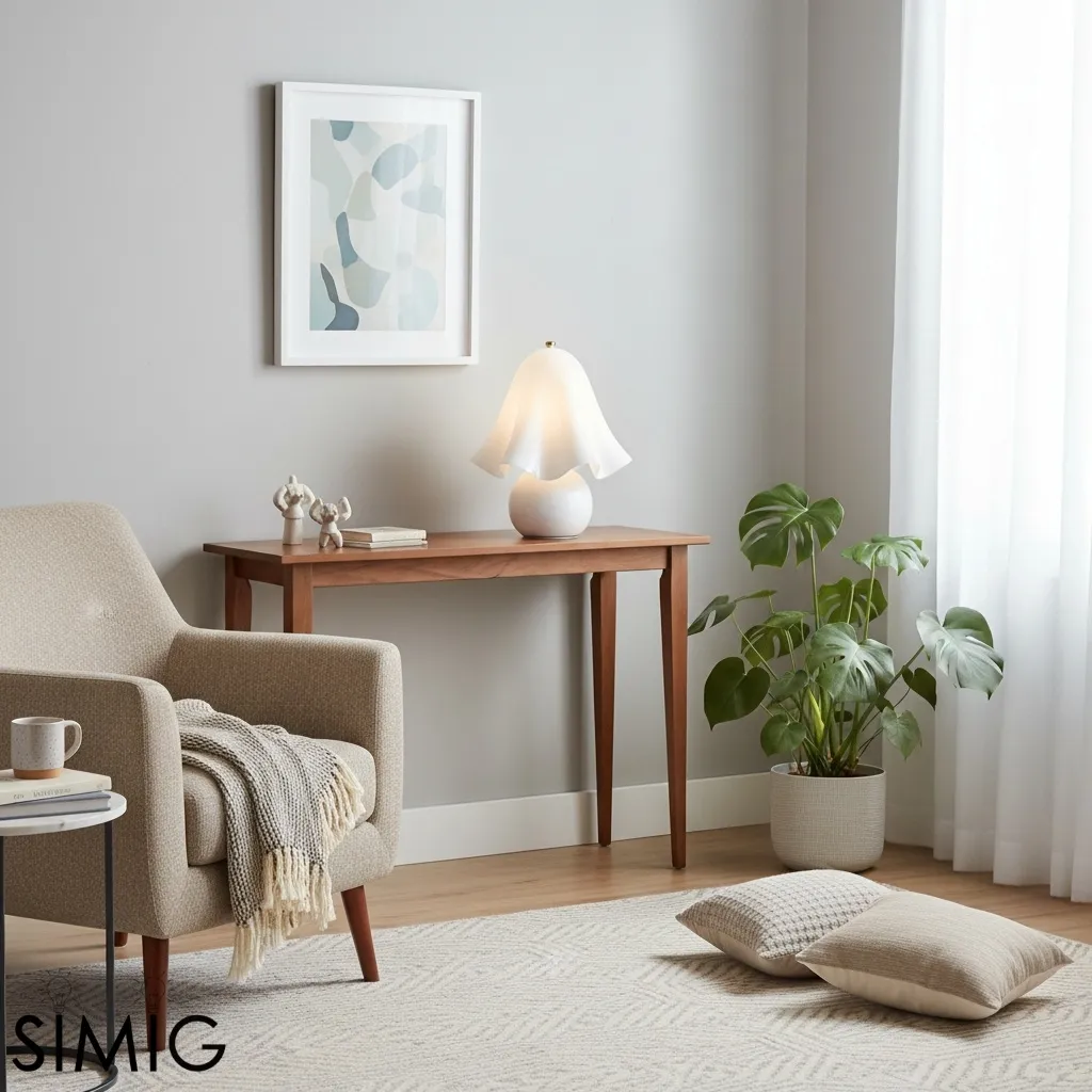 Bellina Sculptural Bell Flower Table Lamp - Accent Lighting for Room T281