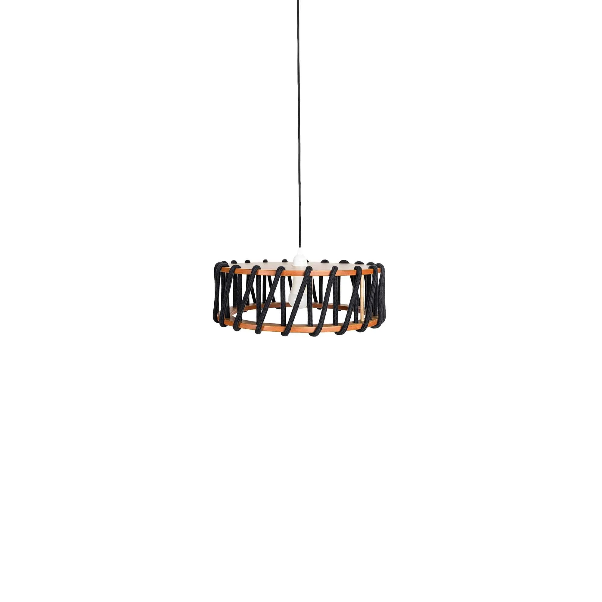 Macaron Rope-wrapped Wooden Pendant Lamp S179