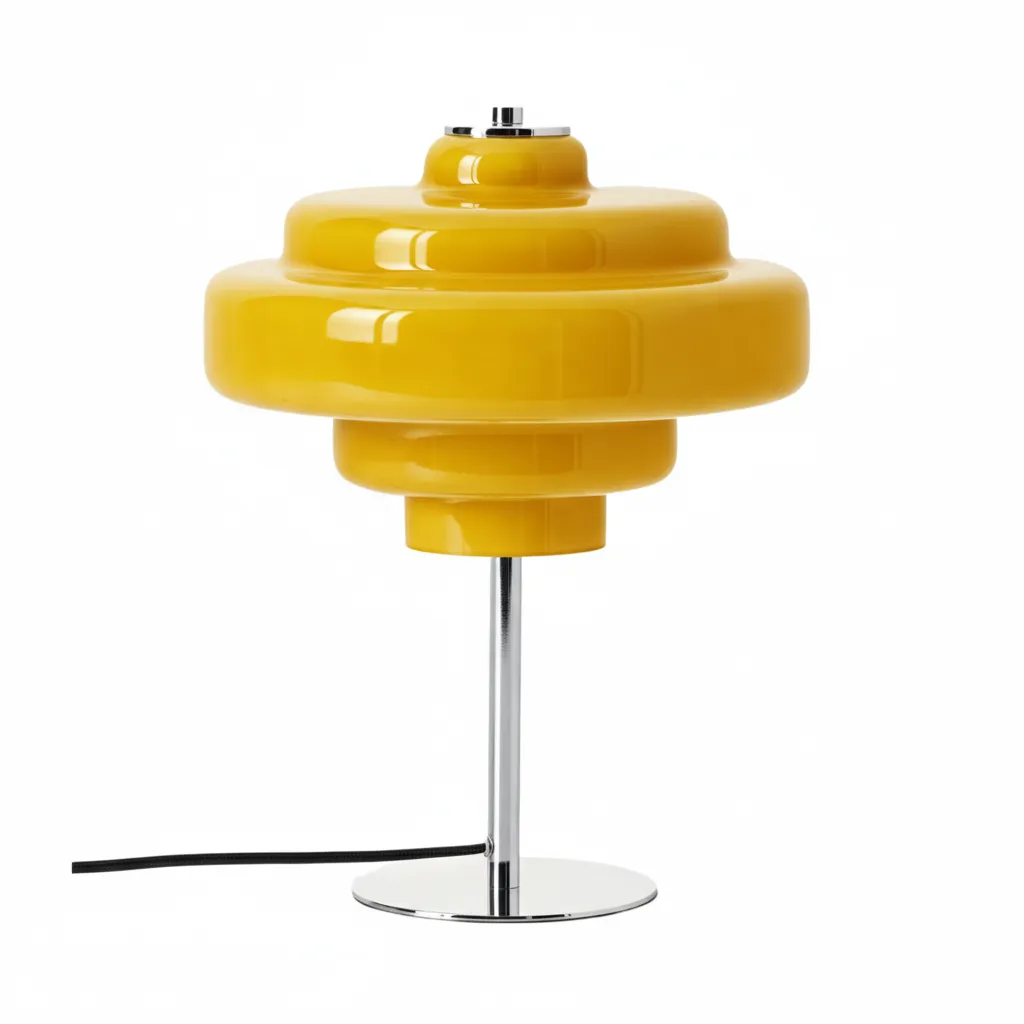 Koloro Multi-Layer Table Lamp - Vintage Glass and Metal for Living Room T276
