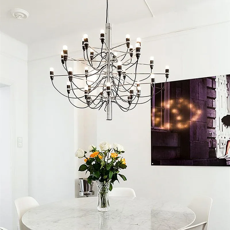 Tendrila Multi-Light Chandelier - Industrial Style Pendant Light for Dining Room