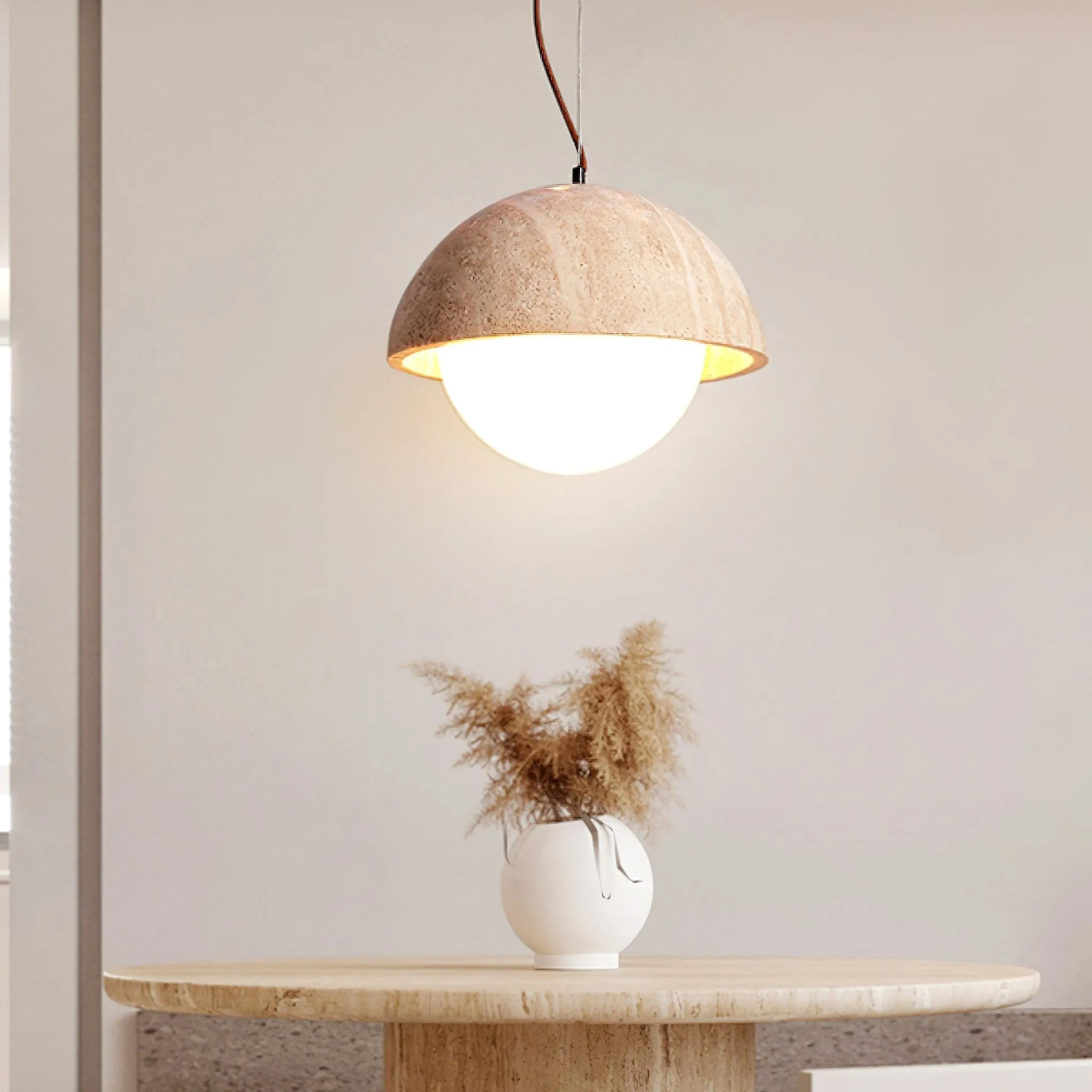Split Sphere Pendant Light Sculptural Modern - Dining Room Lighting M560