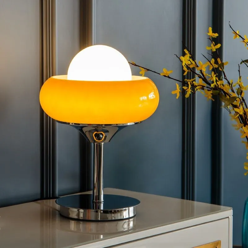 Bauhaus Glass Creative Egg Tart Table Lamp S141