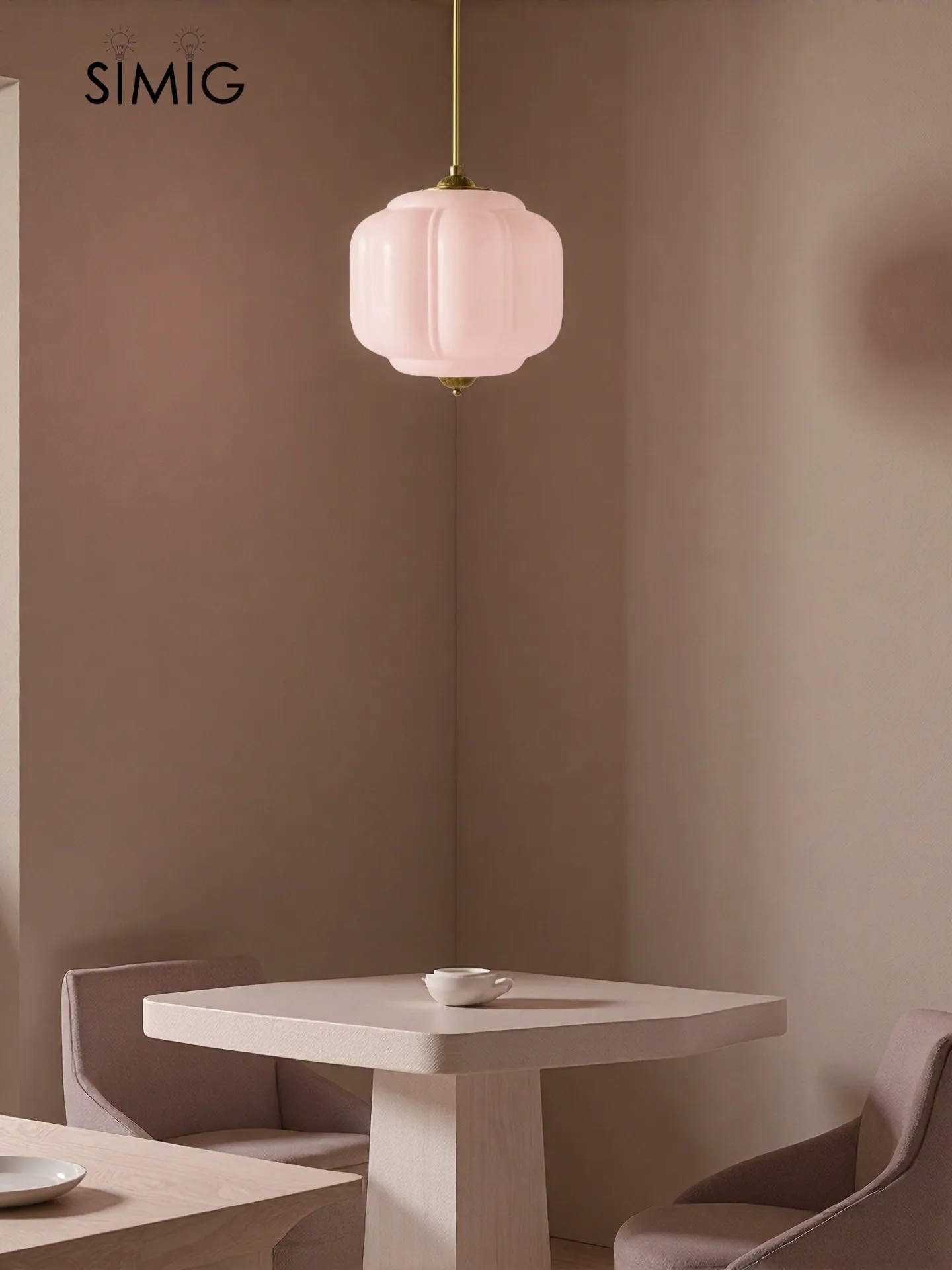 Eloise Vintage Milk Glass Pendant Light - Chic Retro Lighting for Dining Rooms S215