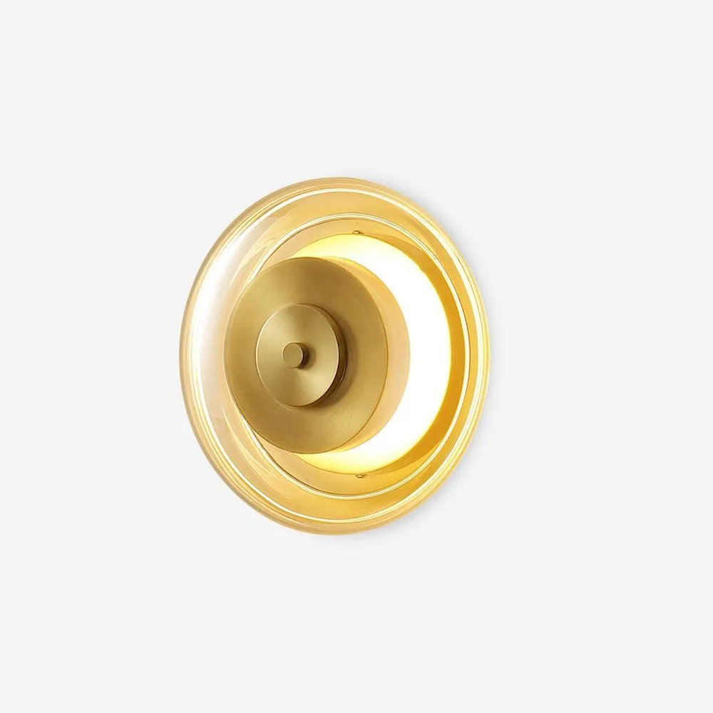 Postmodern Brass Glass Wall Lamp M112