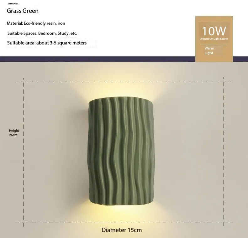 Clarity Curve Japandi Resin Wall Light T2101
