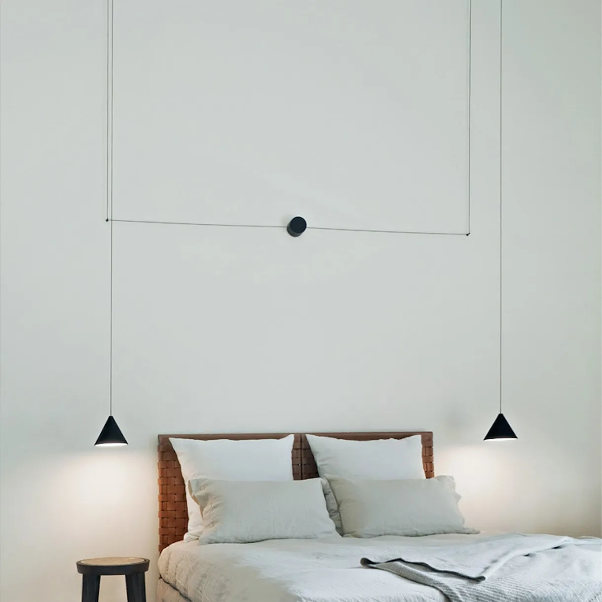 String Light Cone Pendant Light