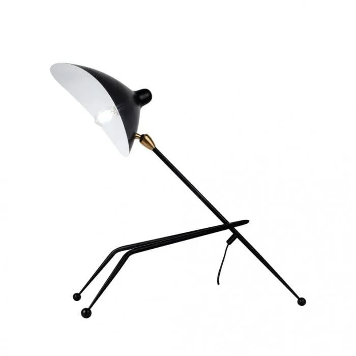 Arclume Tripod Desk Lamp – Black Metal Design for Room
