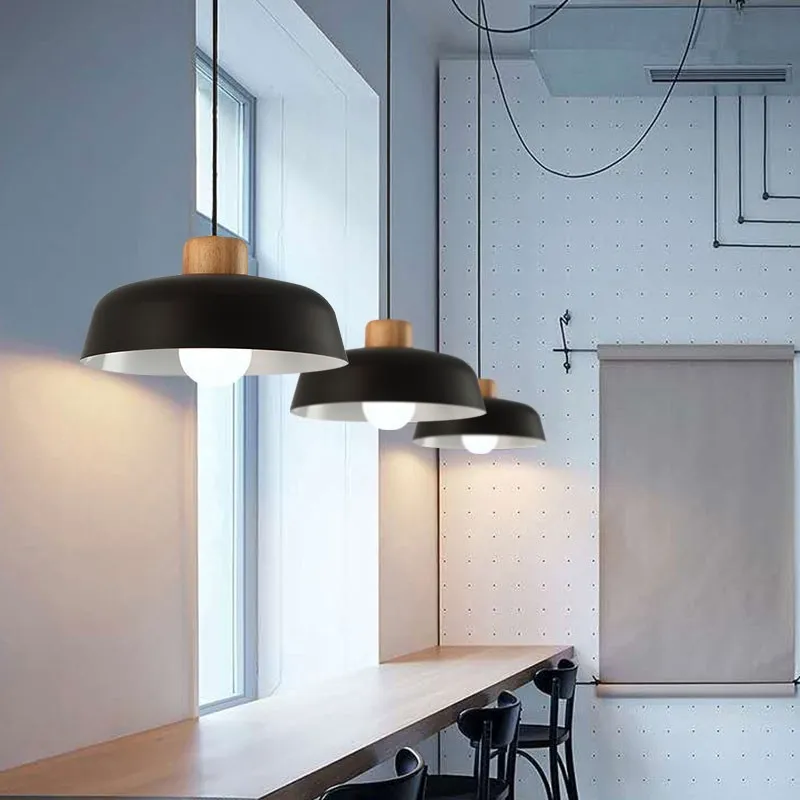 Scandinavian Metal Pendant Light with Macaroon Bowl Shape S33