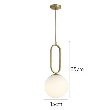 Large Minimalist Oval Ring Pendant Light