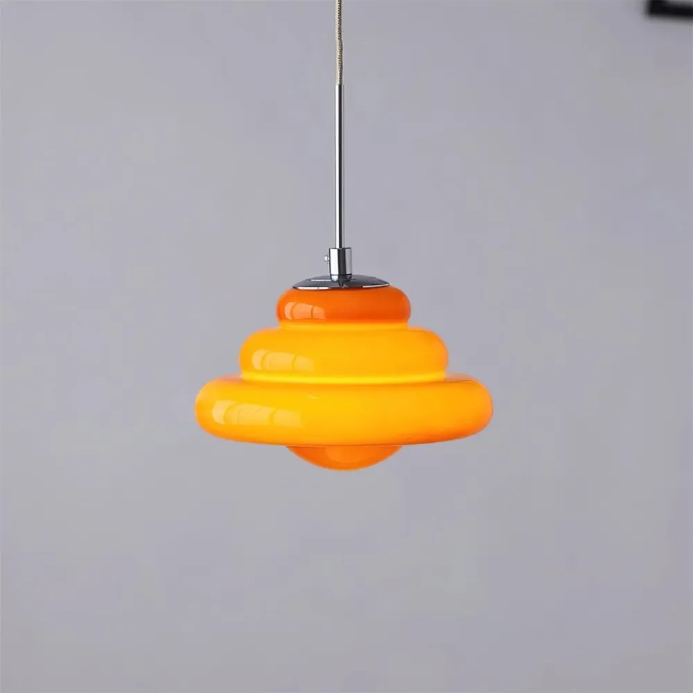 Tiered Pendant Lamp - Modern Glass and Metal for Dining Room S245