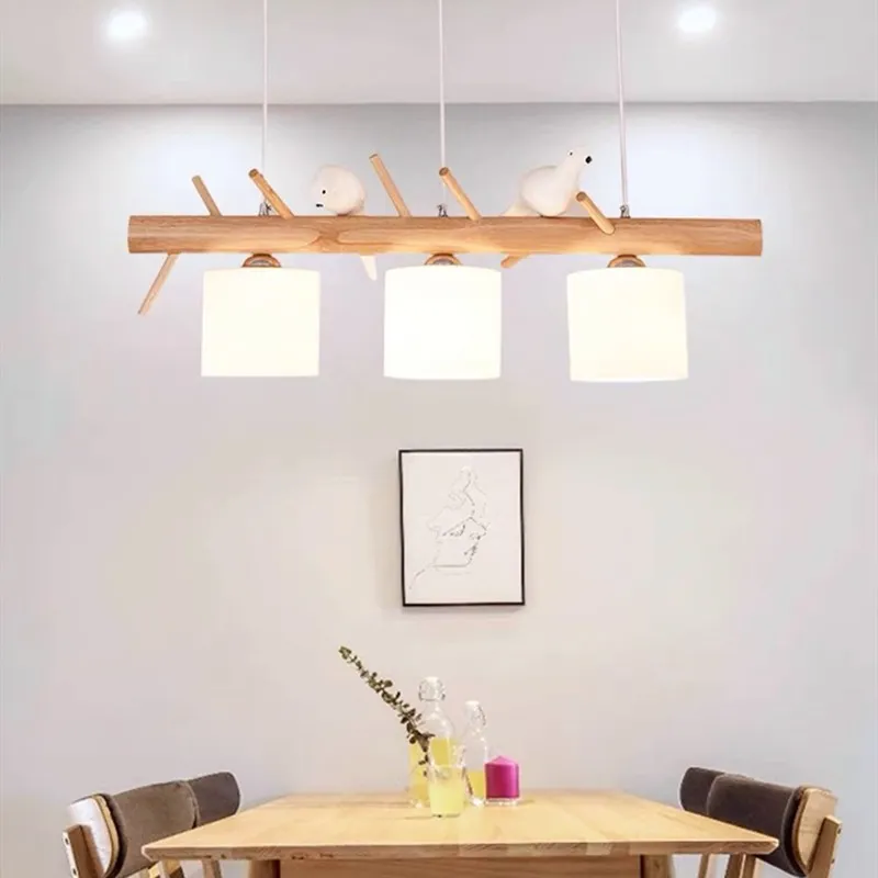 BIRDY Wooden Pendant Light