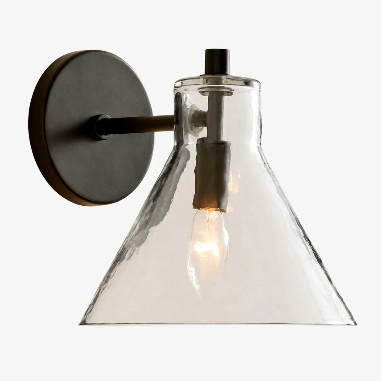 Glavira Elegant Recycled Glass Sconce - Wall Light for Modern Bedroom T049