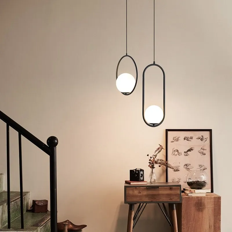 Halozen Pendant Lamp - Elegant Metal and Glass Pendant for Living Room