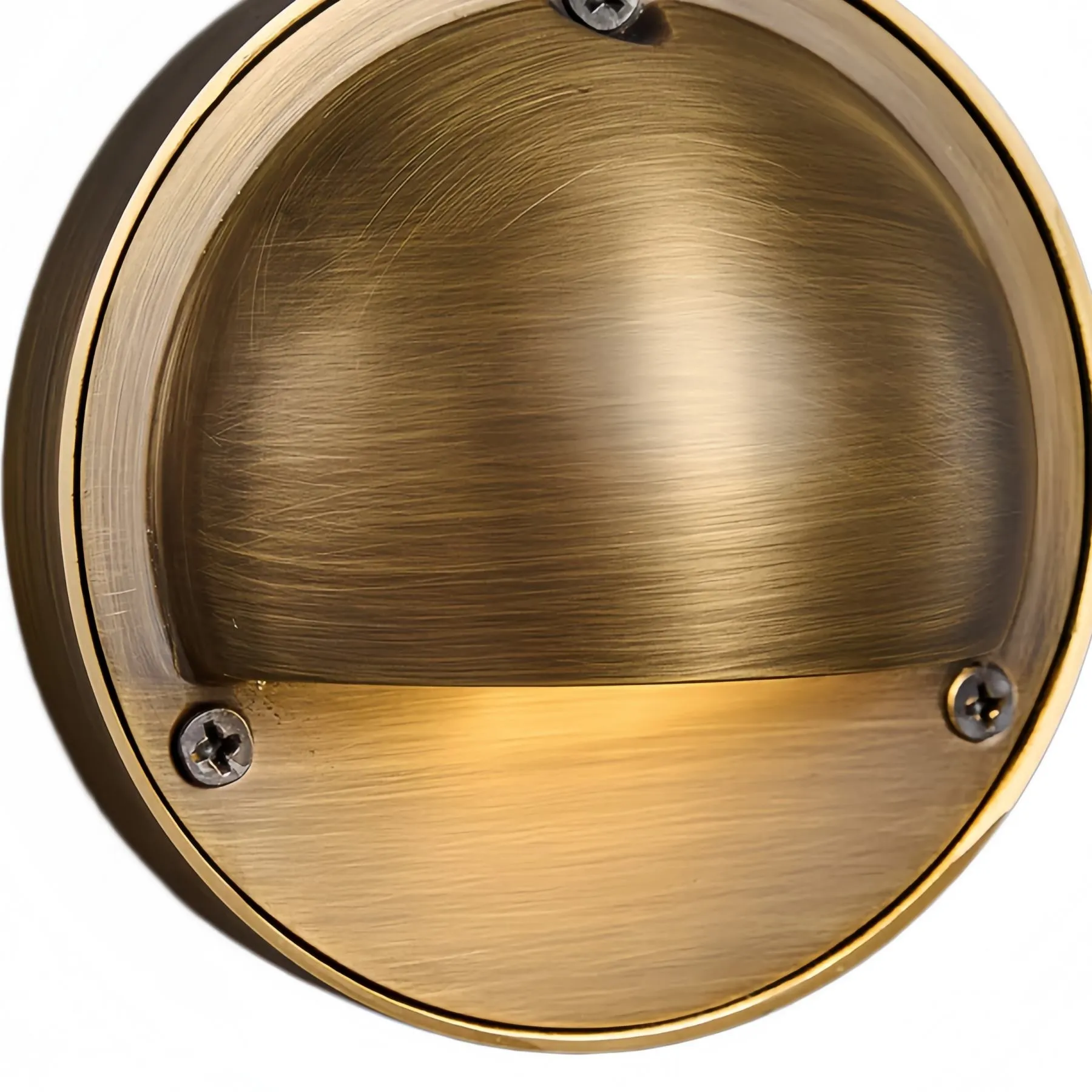 Ardelume Industrial Brass Wall Lamp - Weathered Metal Minimalist Indoor Sconce for Bedroom or Entryway T1207