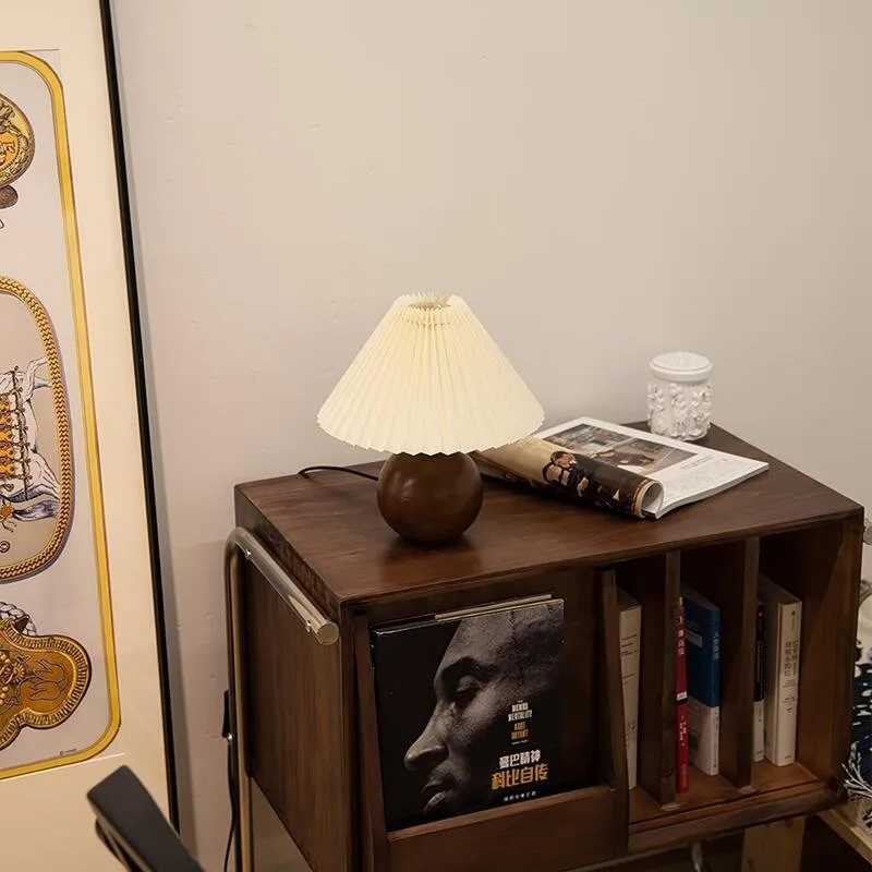 Modern Pleated Table Lamp Beside Lamp