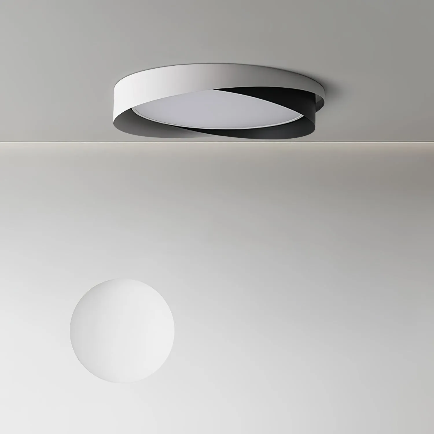 Nordic Style Modern Minimalist Wave Pattern Ceiling Lamp M424
