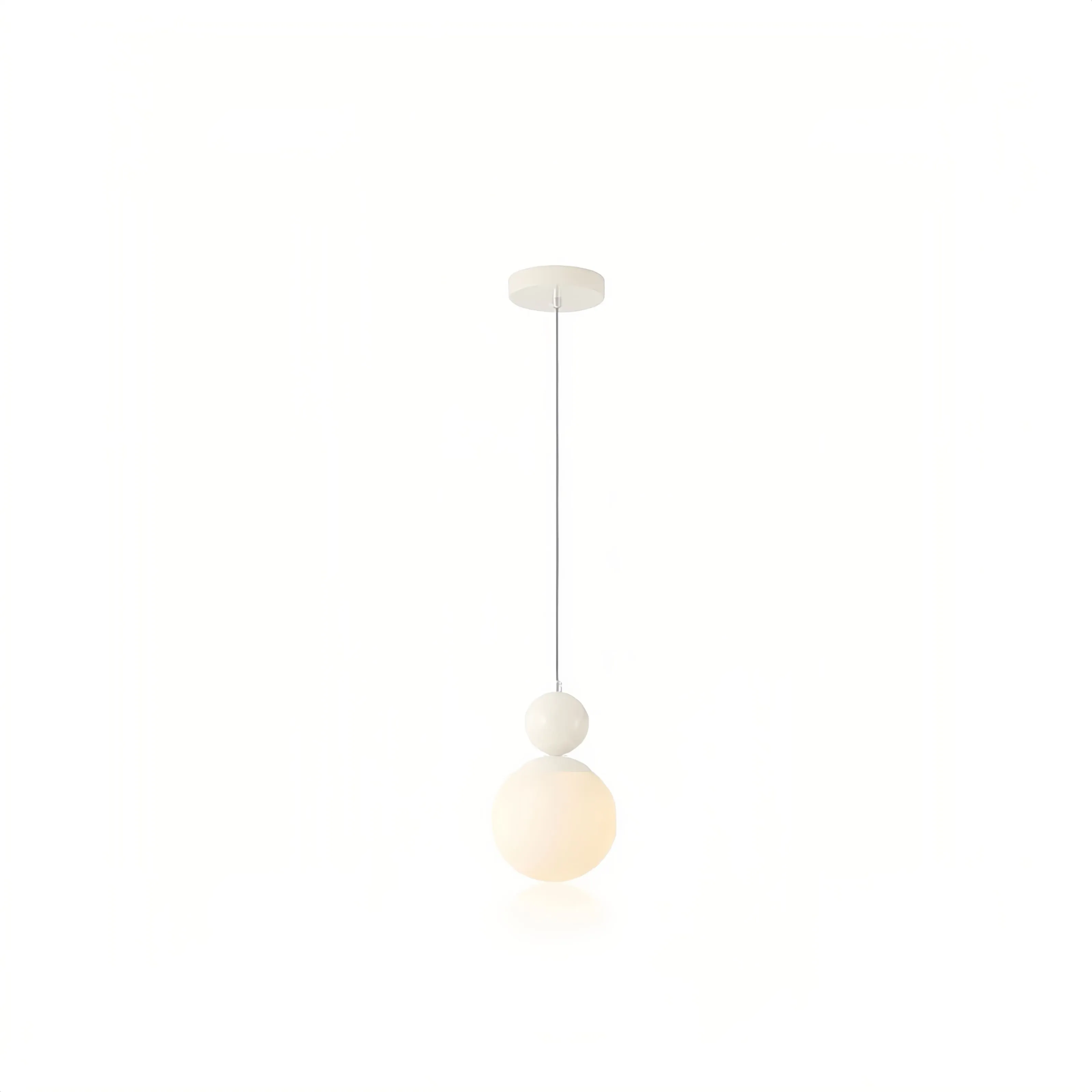 Modern Glass Pendant Light – Minimalist Warm Glow for Dining & Bar S240