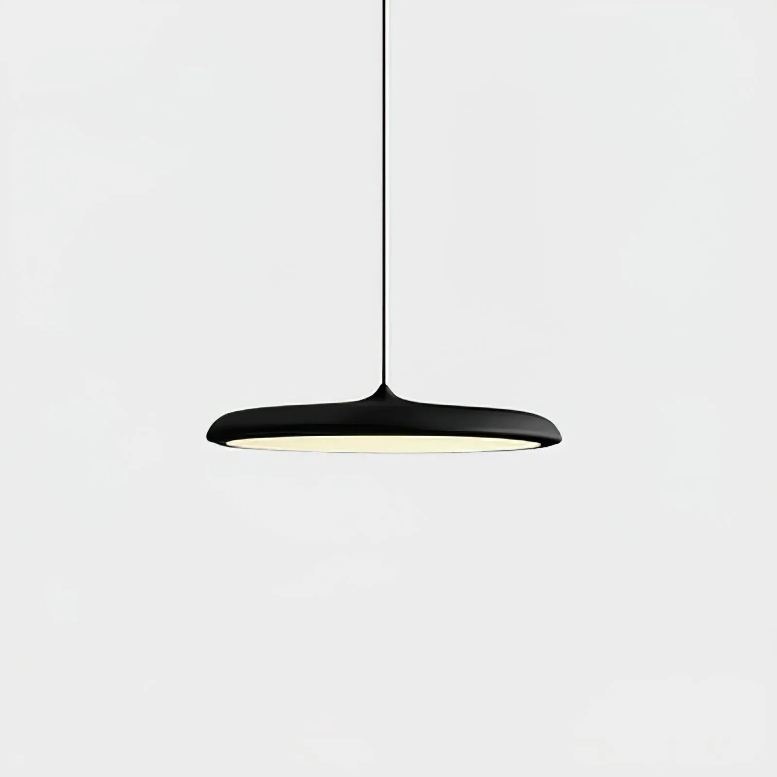 Modern Metal Saucer Pendant Light – Slim Design with LED Lighting M45