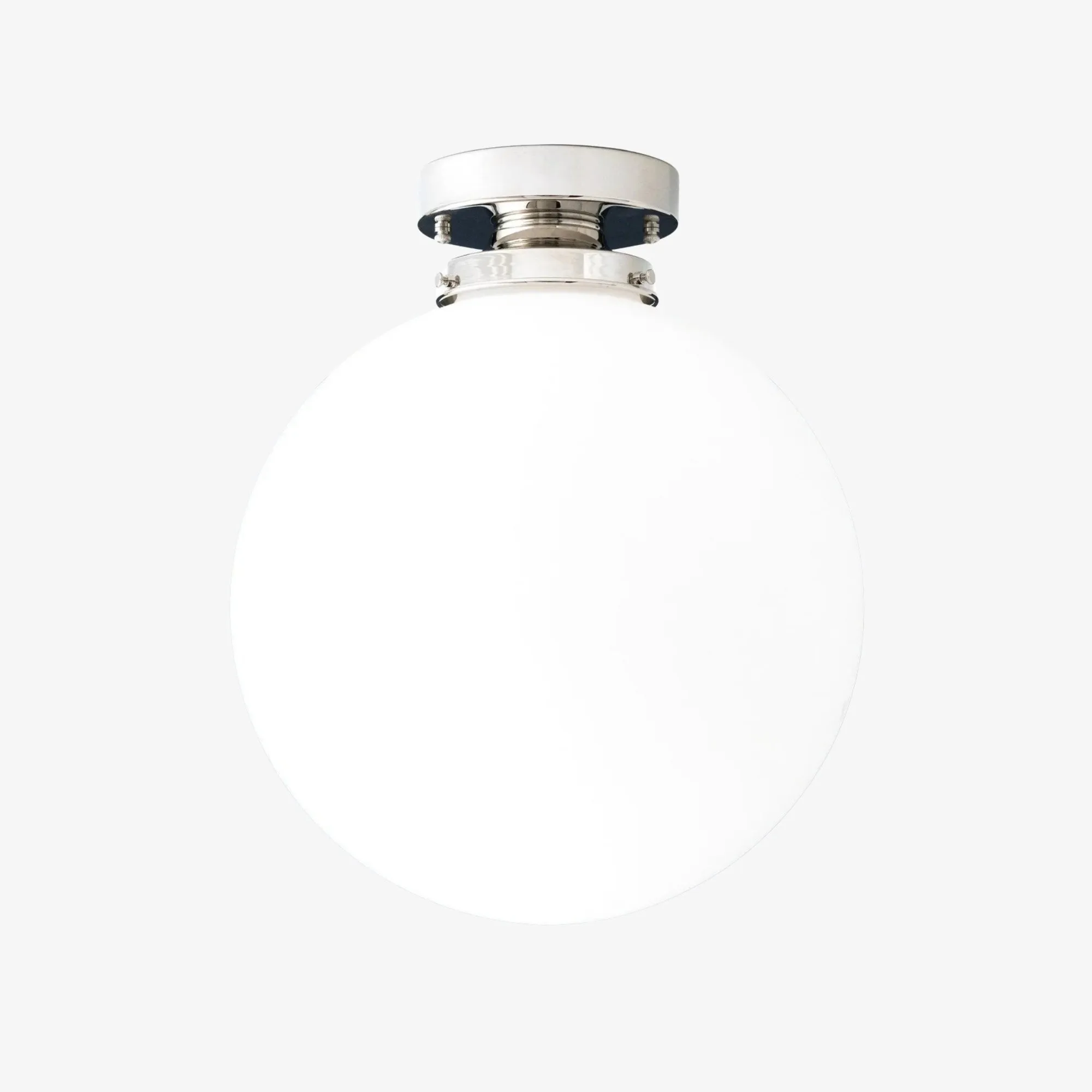 Glorica Glass 12 Inch Globe Ceiling Light - Frosted Glass Art Deco Pendant And Flush Mount T362