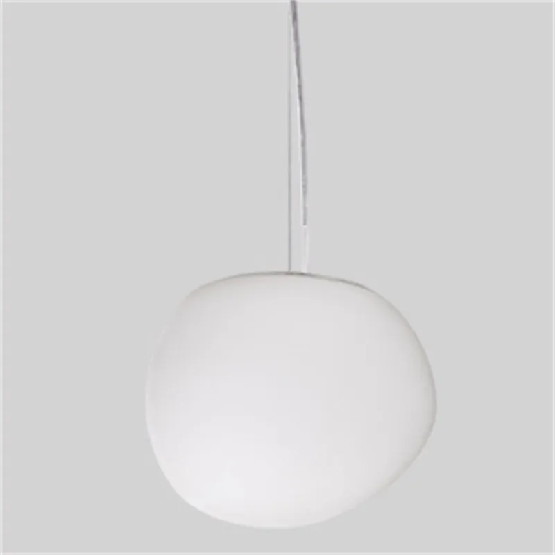Pebble Orb Deco Milk Glass Pendant Light S161