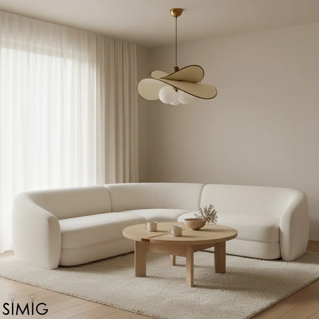 Orrise Elegant Globe Shade Pendant - Mid-Century Light for Living Room T563
