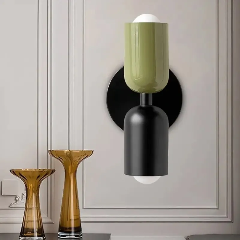 Double Head Up Down Wall Sconce - Modern Metal Ambient Light S94