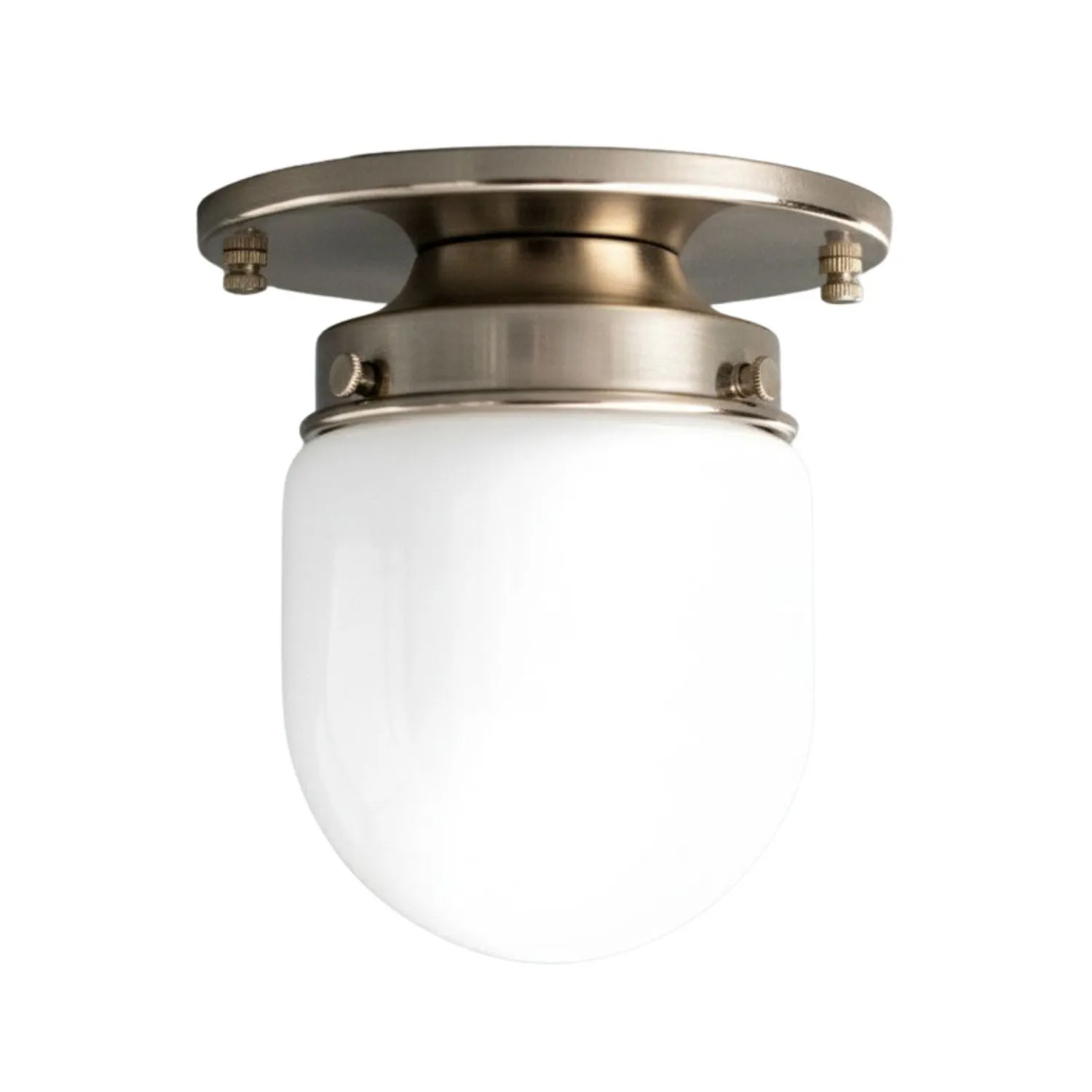 Opal Globe Ceiling and Wall Flush Mount - Art Deco Light for Corridor T300