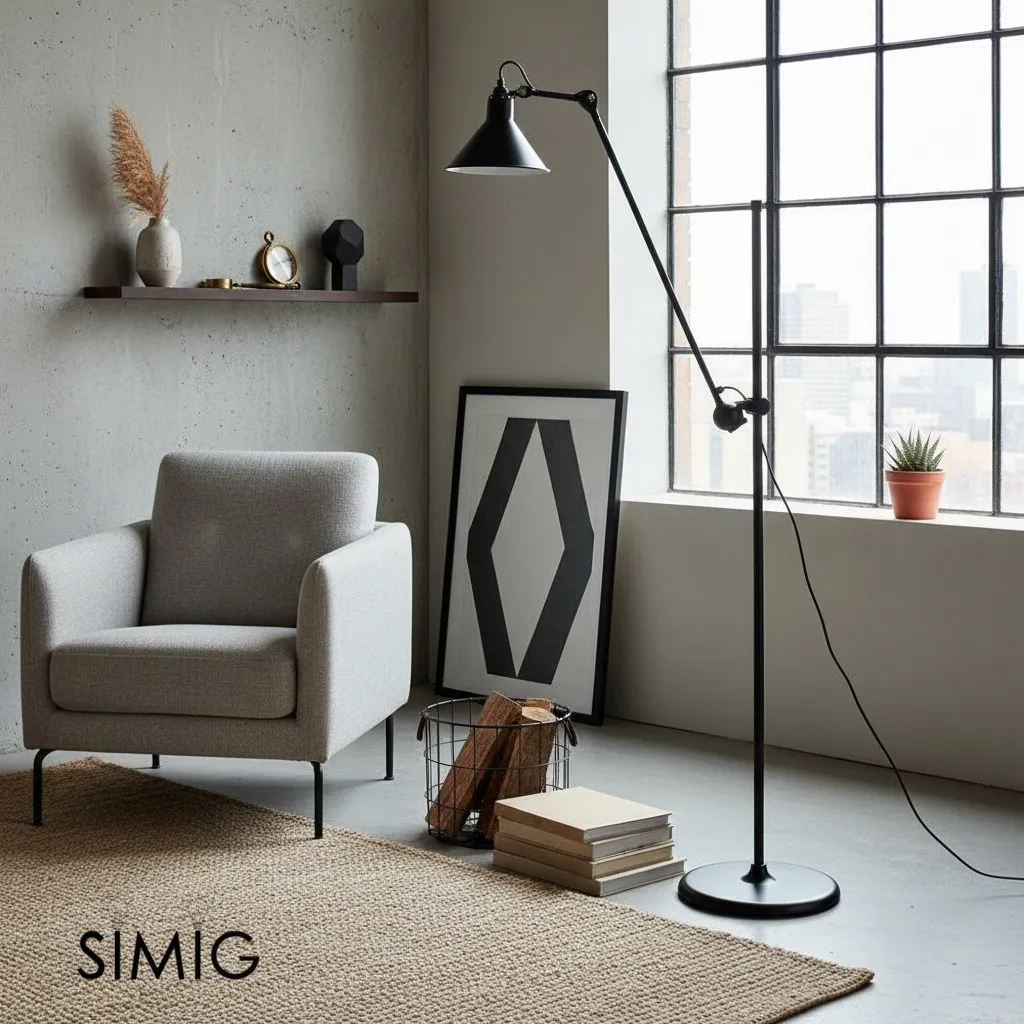 Nordic Rotatable Swing Arm Floor Lamp S113
