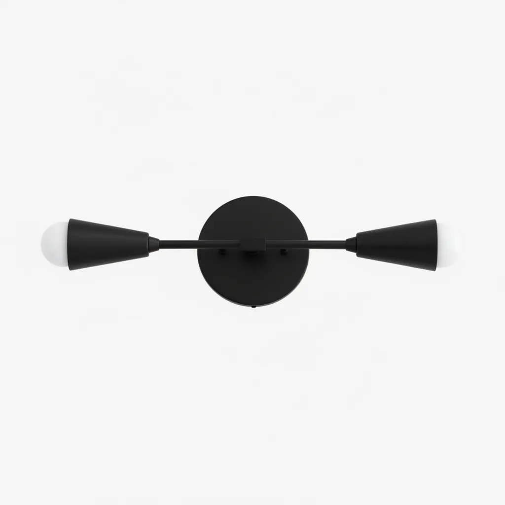 Mobilux Line Minimalist Vanity Light Fixture - Mid Century Bathroom Sconce T315