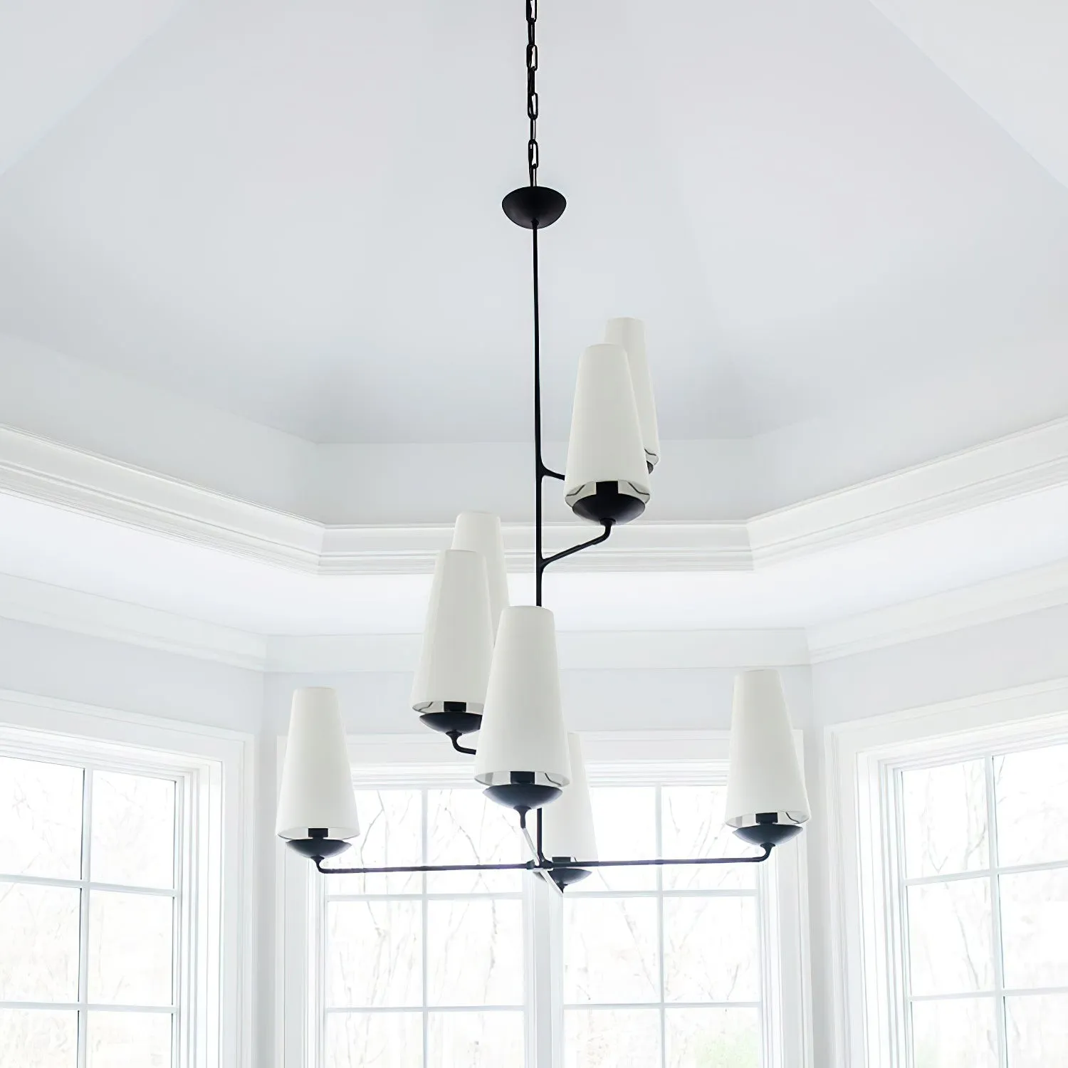 Luxe Vertical Pendant Light – Contemporary Design for Living Room T101