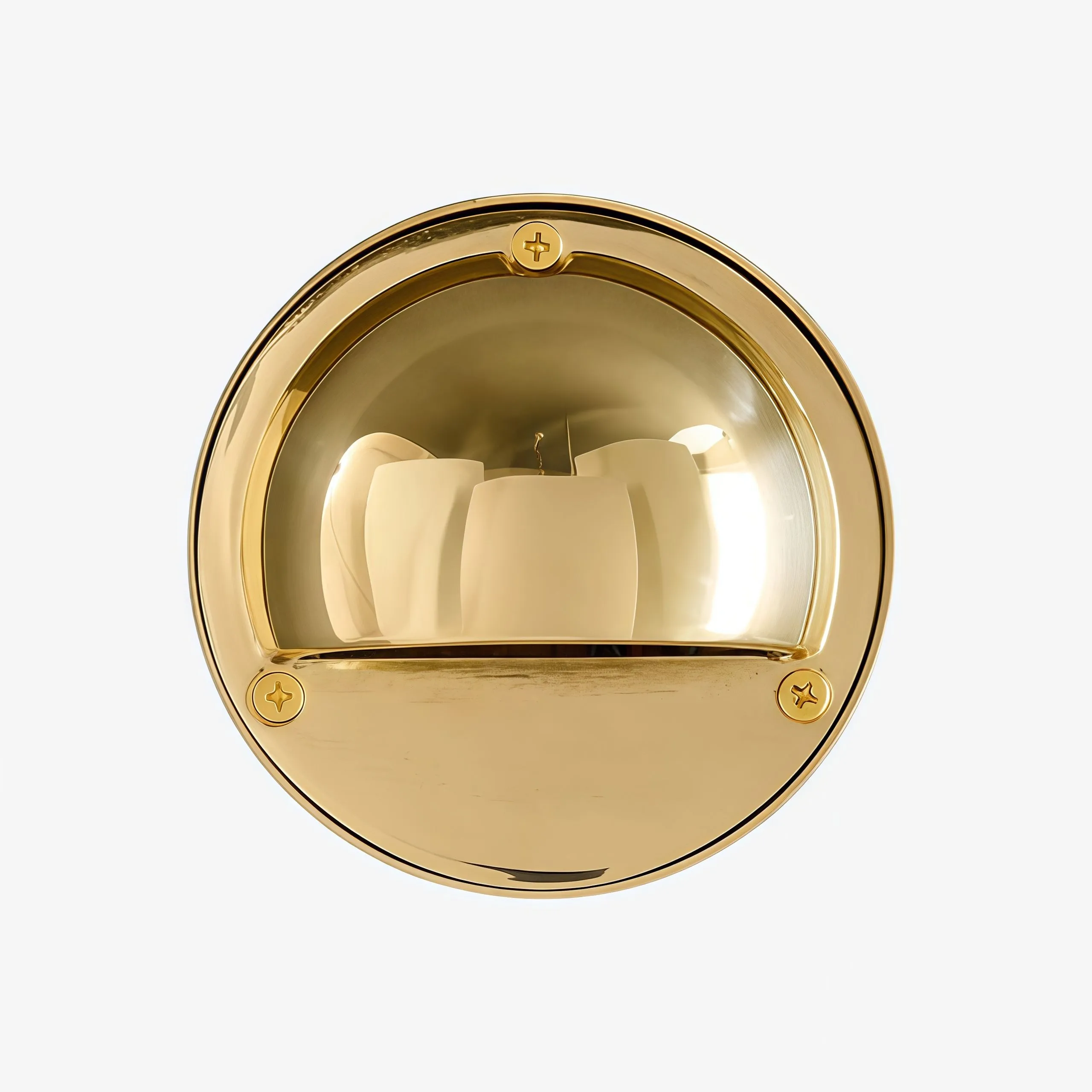 Ardelume Industrial Brass Wall Lamp - Weathered Metal Minimalist Indoor Sconce for Bedroom or Entryway T1207