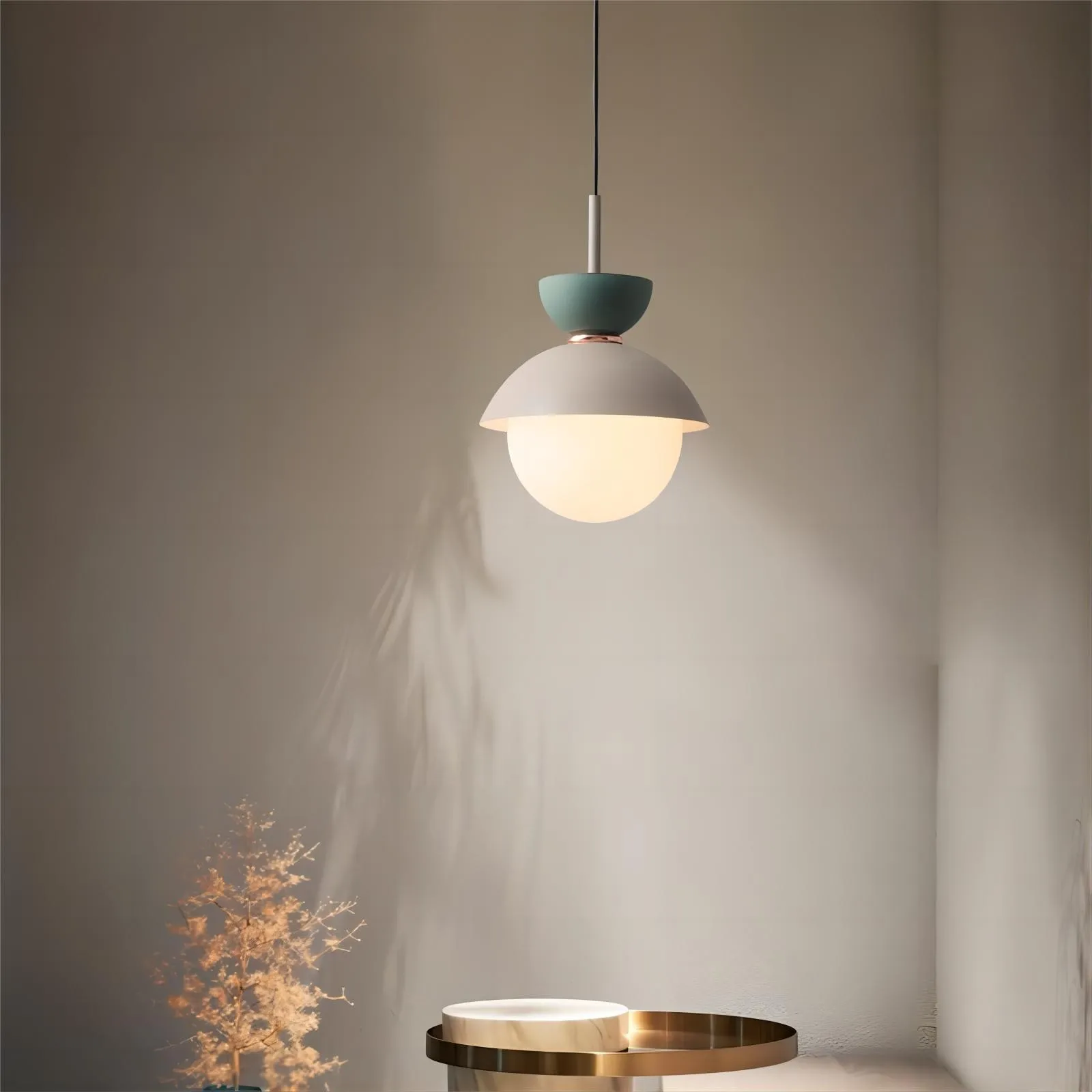 Scandinavian Macaroon Pendant Light with Aluminum for Bedroom