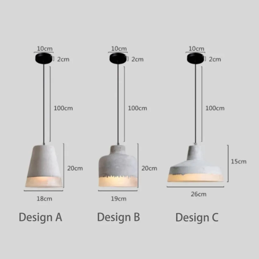 DELIA Cement Pendant Light
