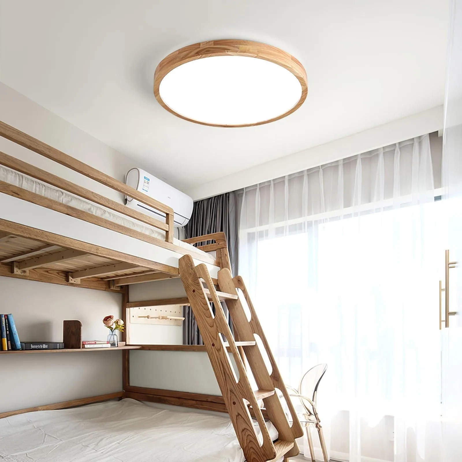 Wooden Geometric Ceiling Light M194