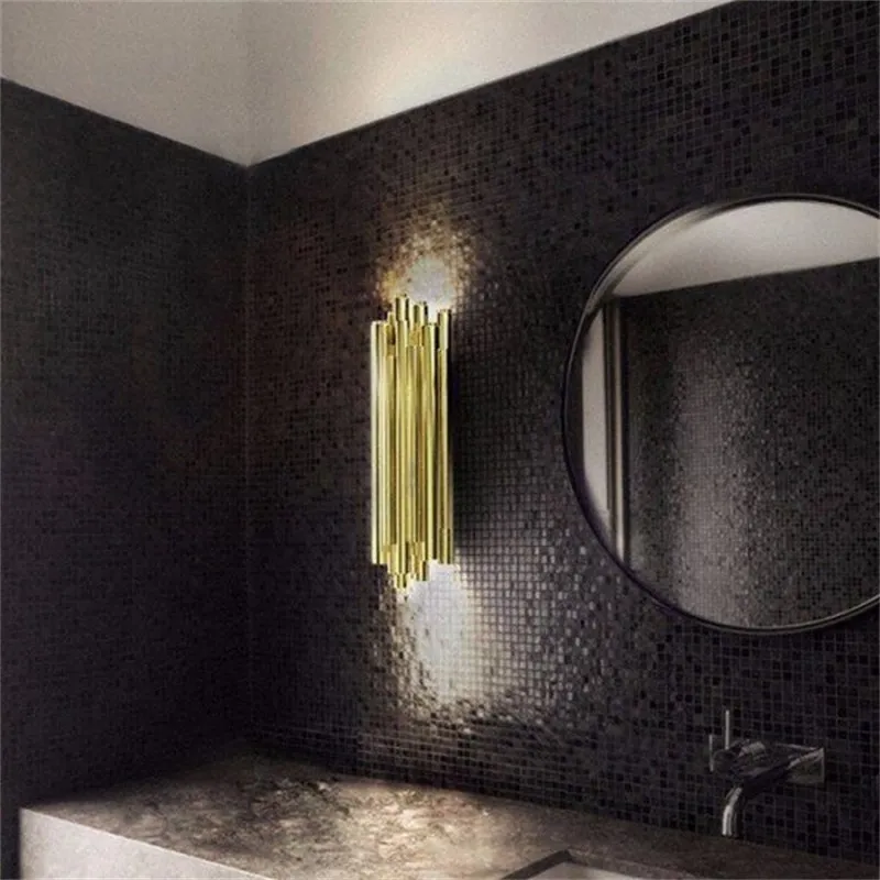 Gold Aluminum Brubeck Wall Lamp