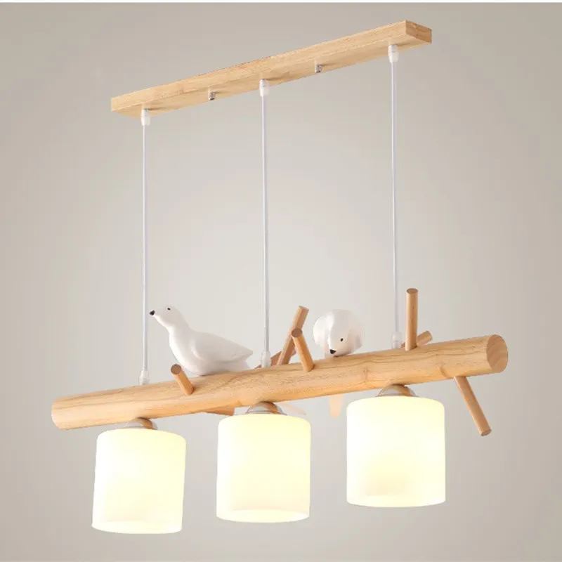 BIRDY Wooden Pendant Light