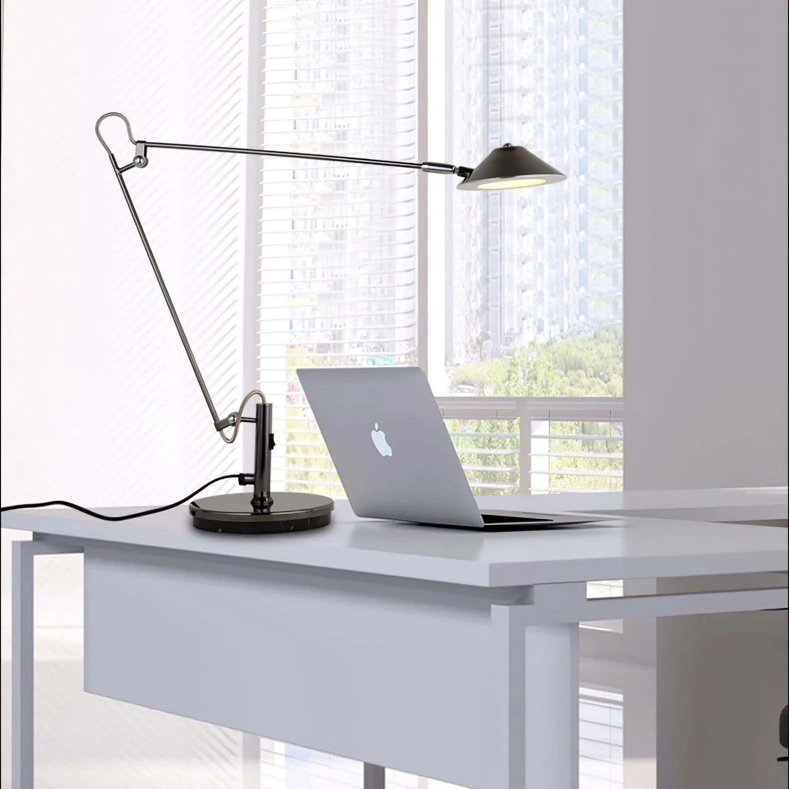 Adjustable Black Office Task Lamp T1596