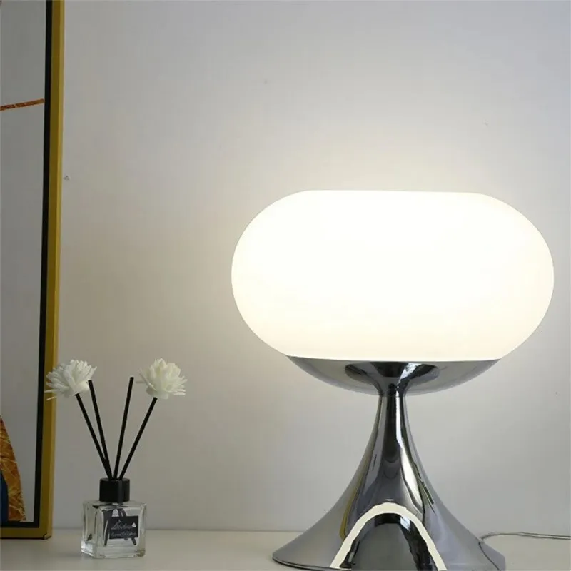 Lollora Bauhaus Apple Glass Table Lamp — Modern Desk & Bedside S171