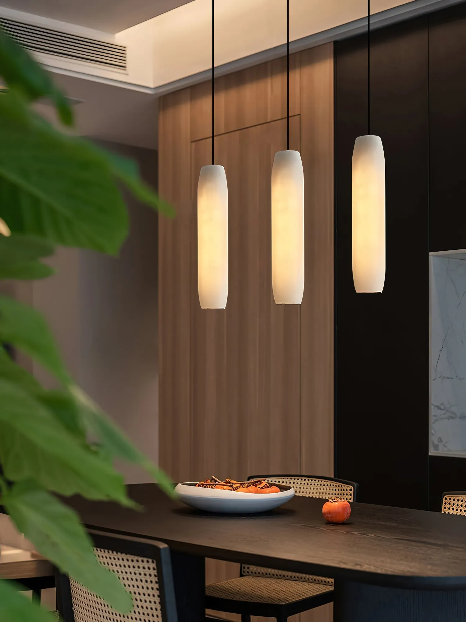 Alabaster Flute Pendant Light T1660