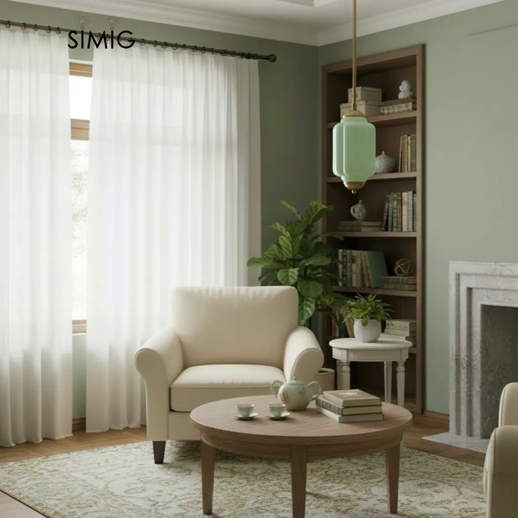 Eloise Vintage Glass Pendant Light - Elegant Pendant Lamp for Living Room G23
