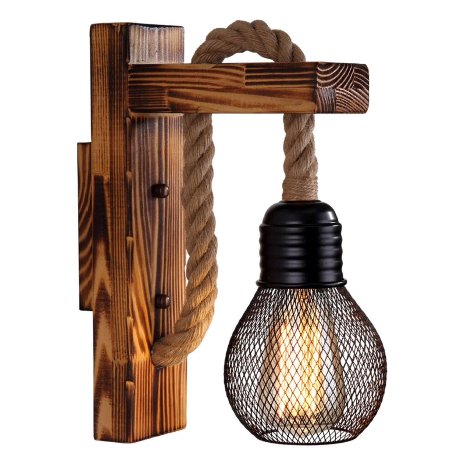Hemp Rope Wall Lamp