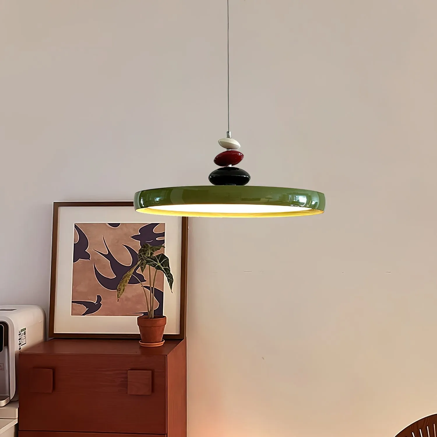 Swing Arm Stone Pendant Light M406