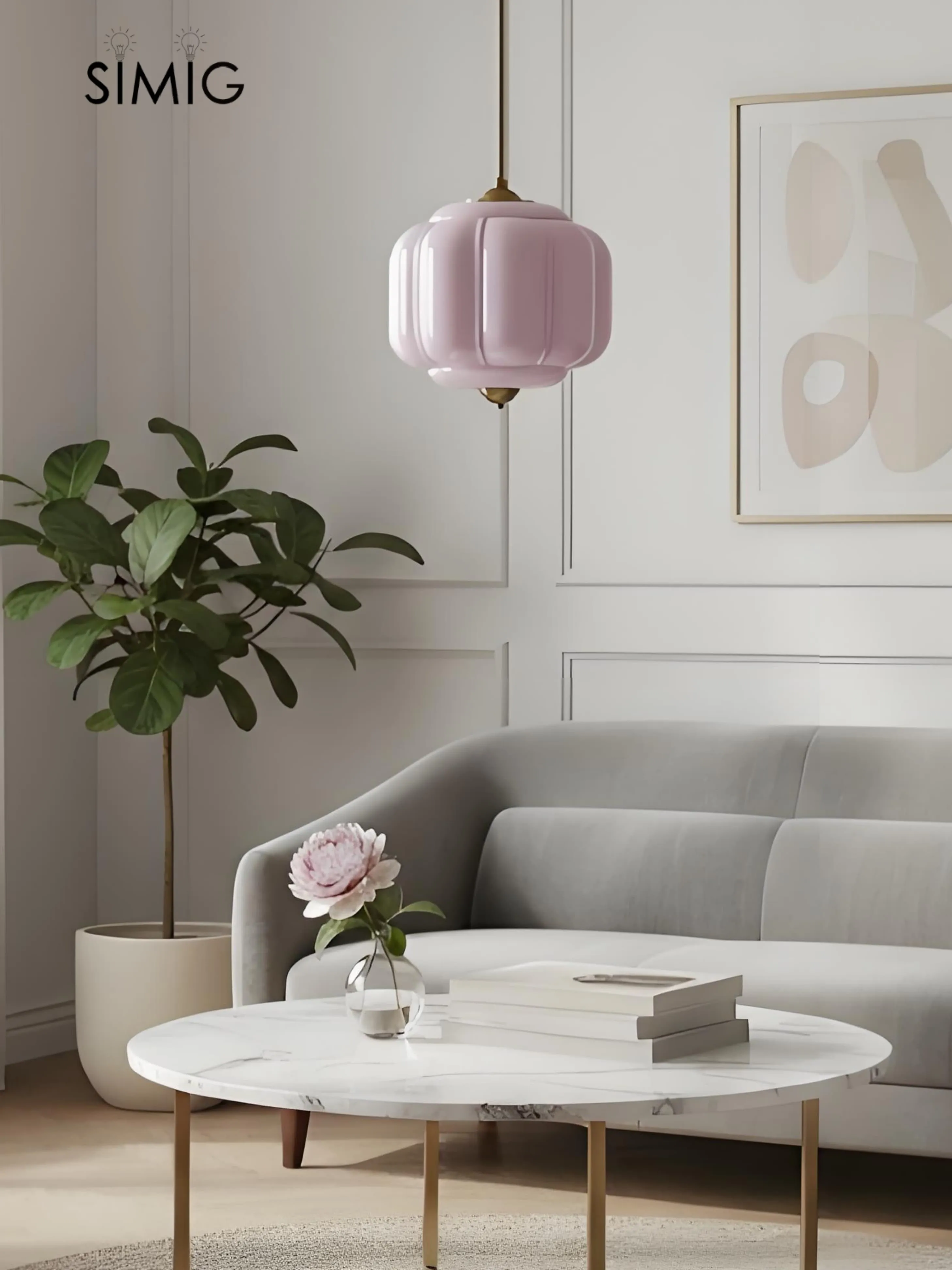 Eloise Vintage Milk Glass Pendant Light - Chic Retro Lighting for Dining Rooms S215
