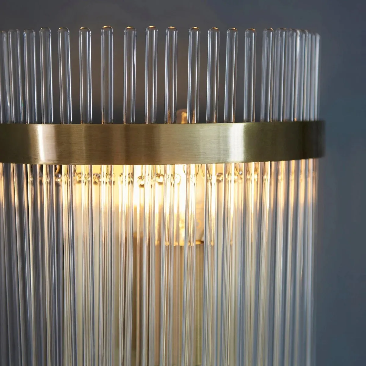RibGlow Minimalist Glass Rod Wall Light - Elegant Accent Sconce for Home T867