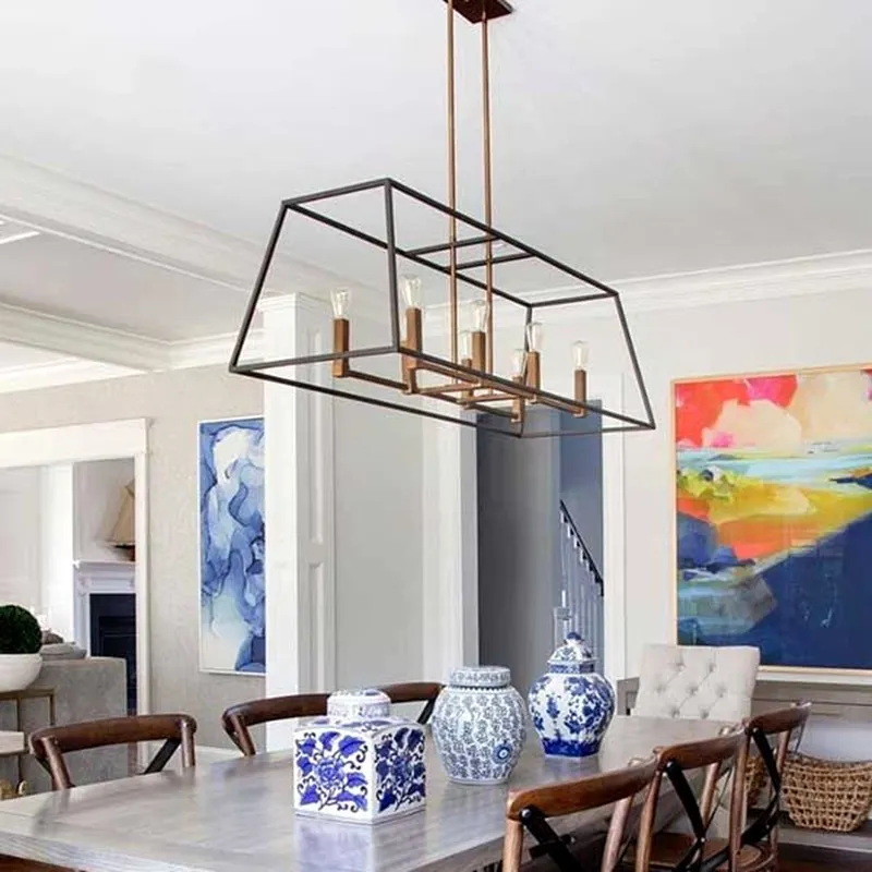 Trapezium Cage Pendant Light